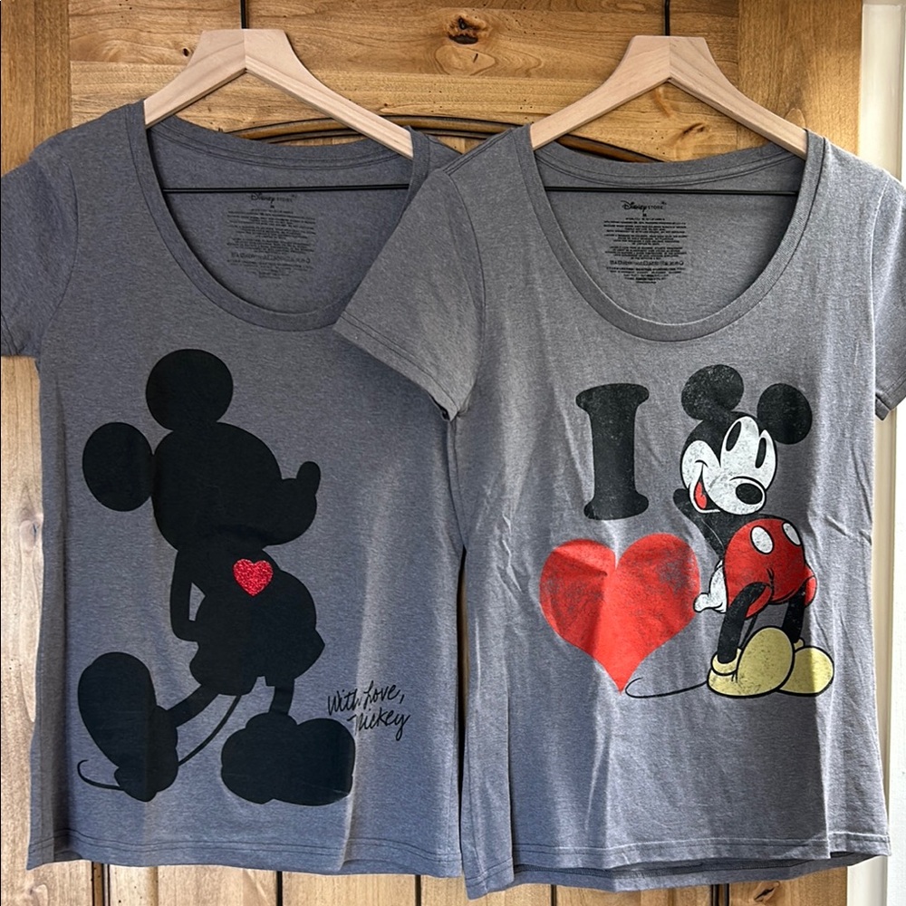 Disney Mickey Mouse Gray T-Shirts